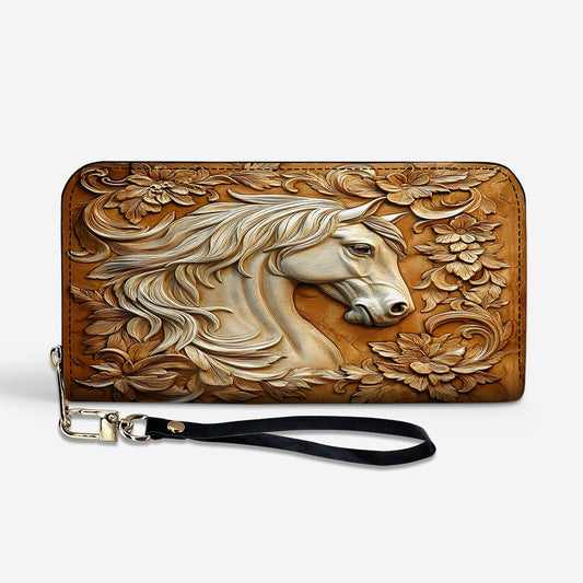 Horse Leather Wallet 2D Print Majestic Harmony