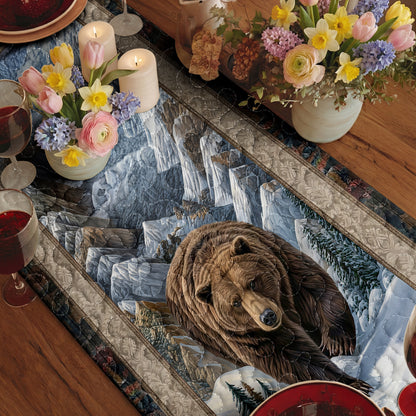 Bear Quilted Table Runner The Brown Bear’s Realm