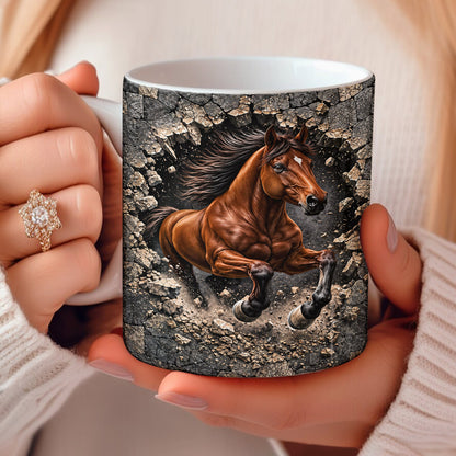 Horse Ceramic Mug Breakthrough Stallion