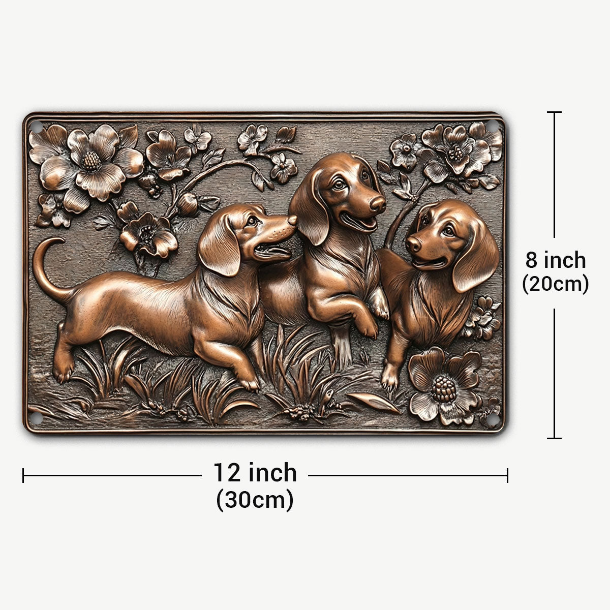Dachshund 2D Metal Sign The Joyful Dachshunds