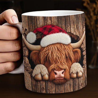 Cozy Christmas Highland Hideaway Ceramic Accent Mug