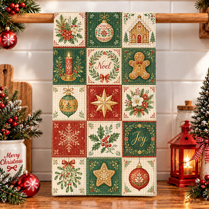 Christmas Kitchen Towel Christmas Patchwork