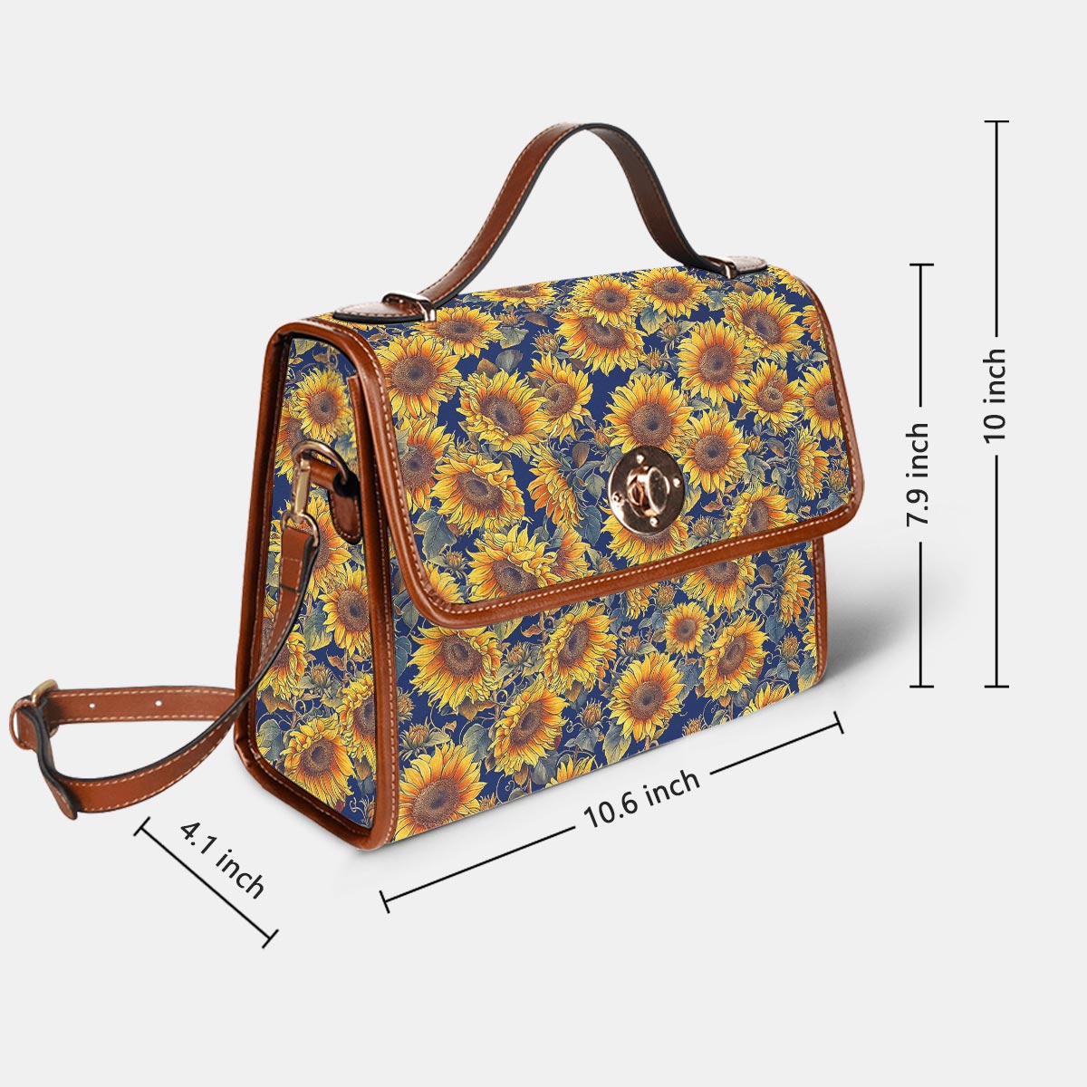 Sunflower Satchel Handbag Gorgeous Sunflowers