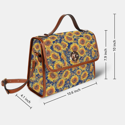 Sunflower Satchel Handbag Gorgeous Sunflowers