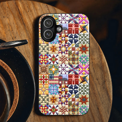 Sewing Lover Phone Case Quilt Blocks