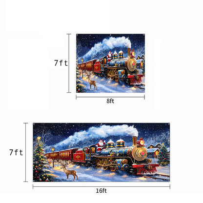 Christmas Garage Door Banner Decoration - Santa's Magical Christmas Express