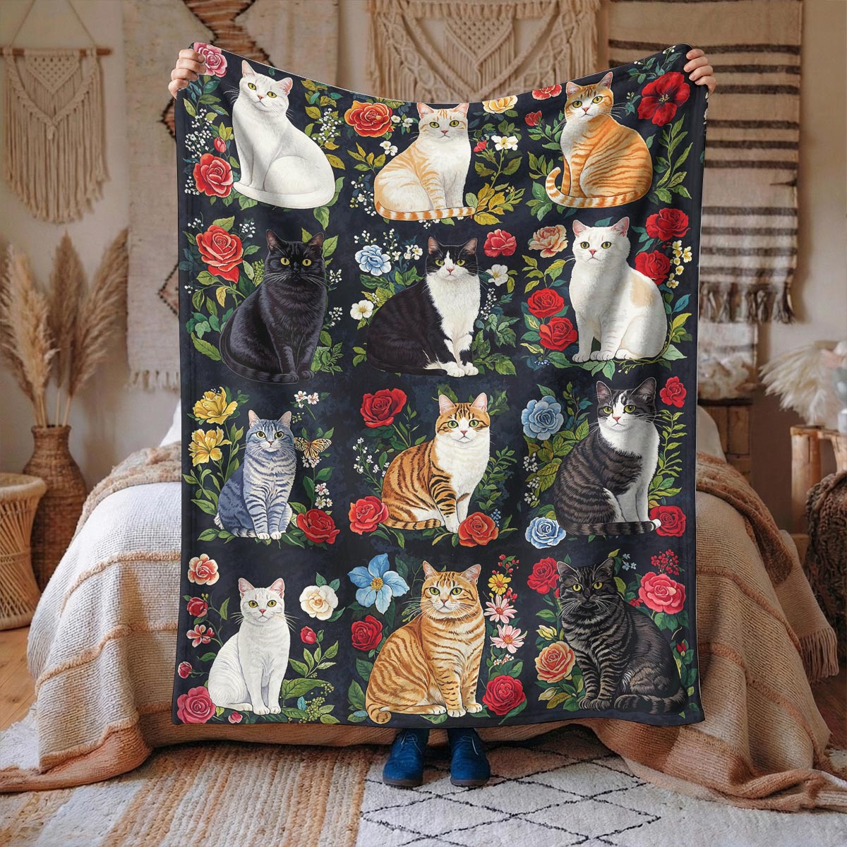 Cat Fleece Blanket Cat Lover’s Paradise