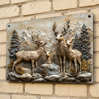 Deer 2D Metal Sign Mountain Guardians