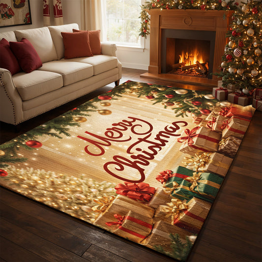 Christmas Area Rug Merry Christmas Magic