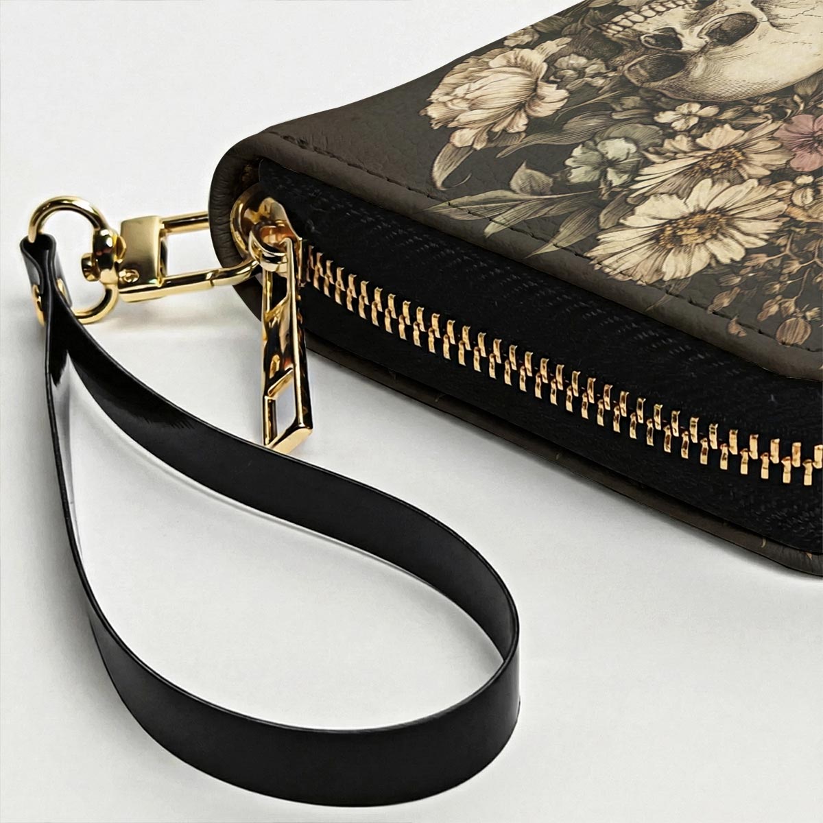 Gothic Skull Leather Wallet Garden of Skulls