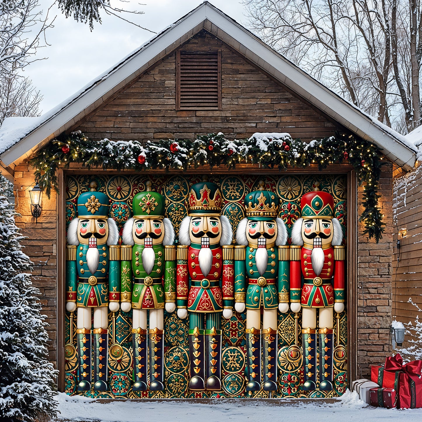 Christmas Garage Door Banner Decoration - The Royal Nutcracker Assembly