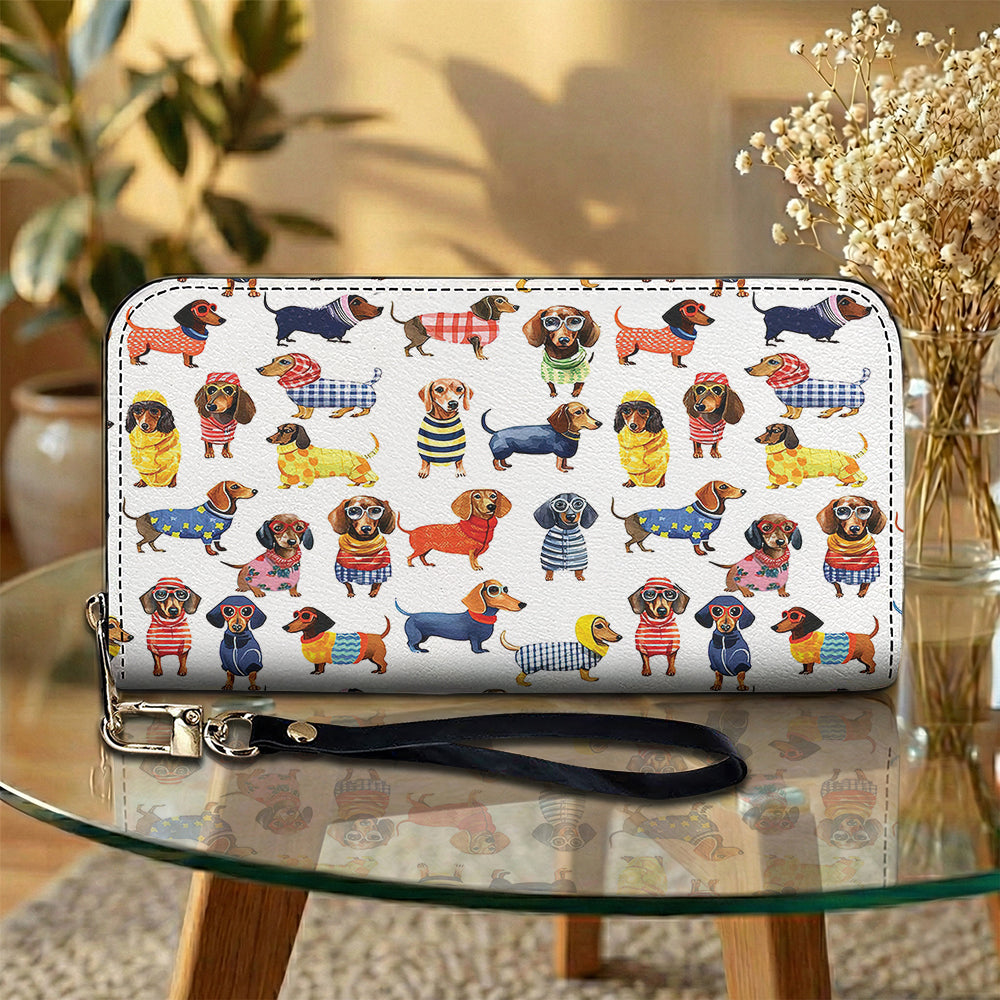 Dachshund Leather Wallet Amazing Stylish Dachshunds