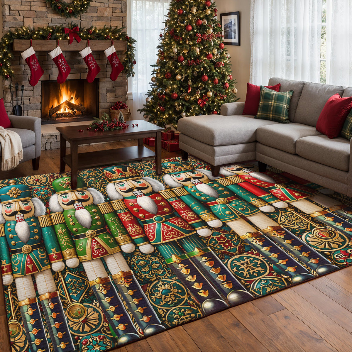 Christmas Area Rug The Nutcracker Assembly