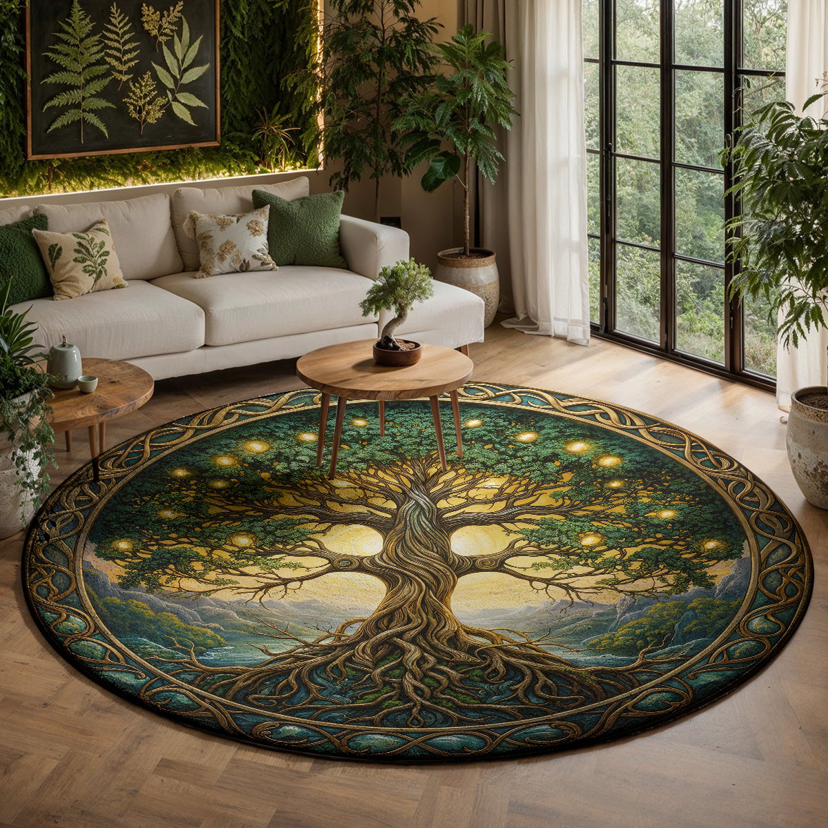 Tree Of Life Round Rug Roots of Eternity