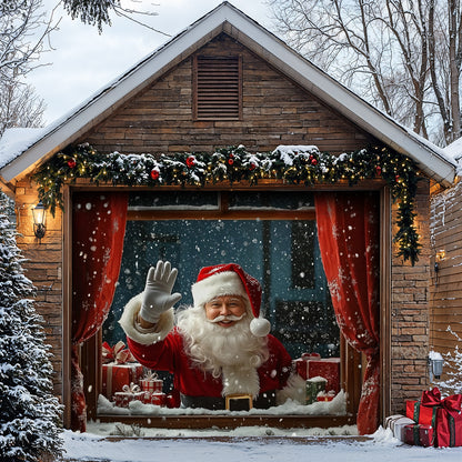 Christmas Garage Door Banner Decoration - Shineful Garage Door Banner Decoration - Santa Spreading Christmas Cheer