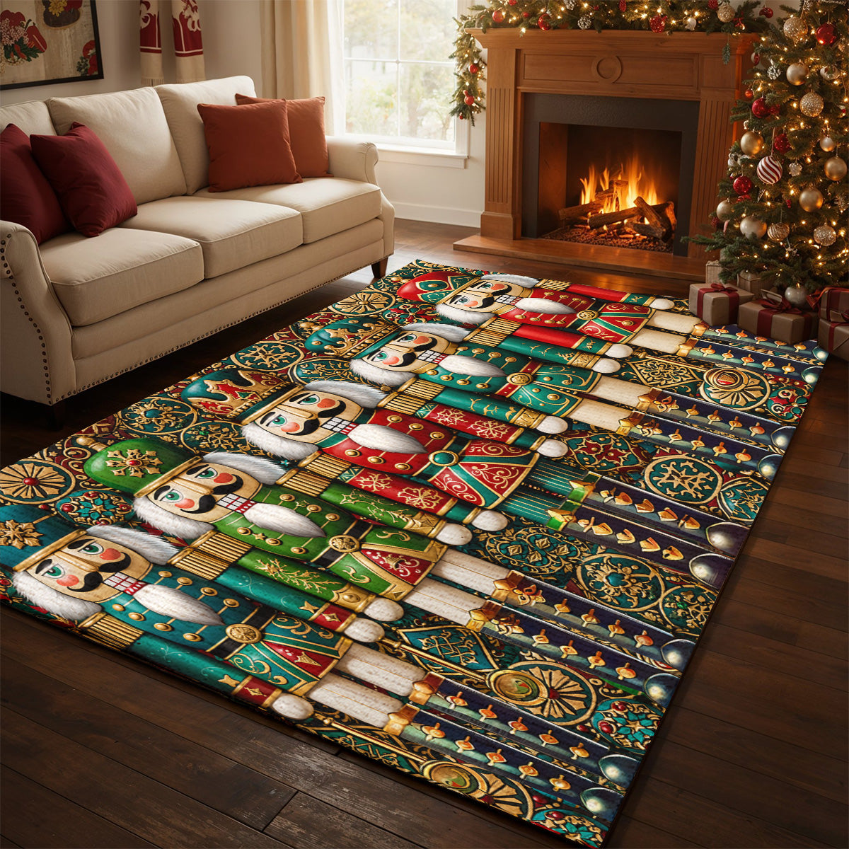 Christmas Area Rug The Nutcracker Assembly