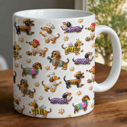 Dachshund 11Oz Mug Dashing Dachshund Dreams