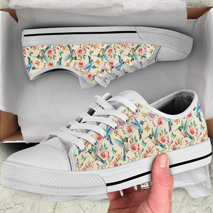 Hummingbird Women's Low Top Shoes Humming Blossoms