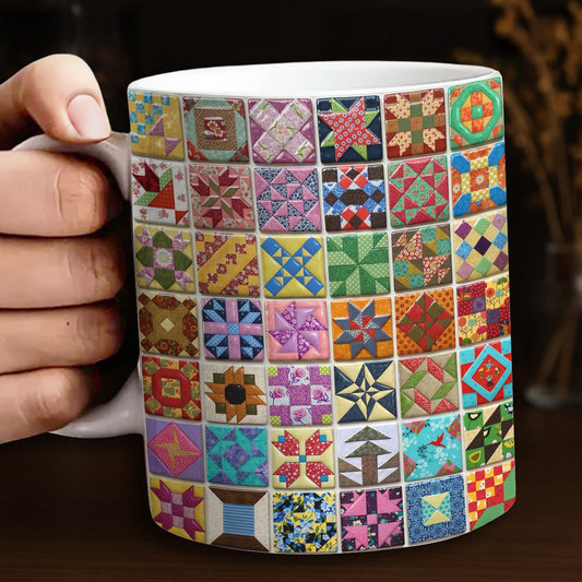 Sewing Lover 11Oz Mug Farmer's Daughter Quilt Blocks