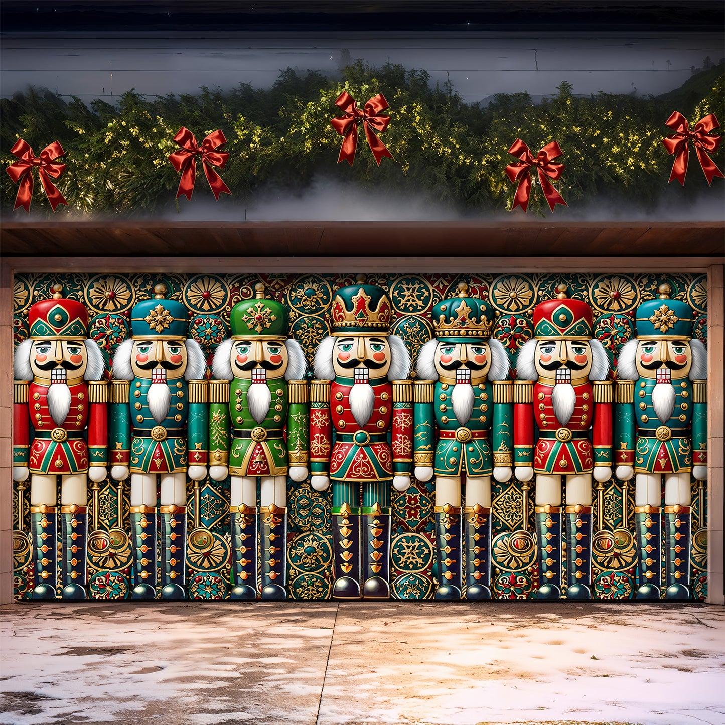 Christmas Garage Door Banner Decoration - The Royal Nutcracker Assembly