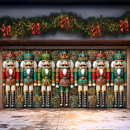 Christmas Garage Door Banner Decoration - The Royal Nutcracker Assembly