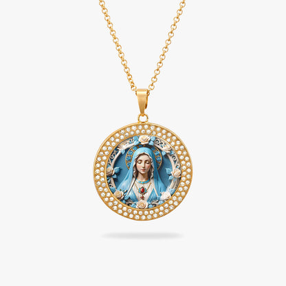 Blessed Virgin Mary Pendant Necklace