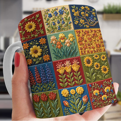 Garden Floral 11 oz Mug Rustic Bloom
