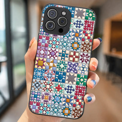 Sewing Lover Phone Case Traditional Quilt Blocks