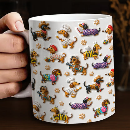 Dachshund 11Oz Mug Dashing Dachshund Dreams