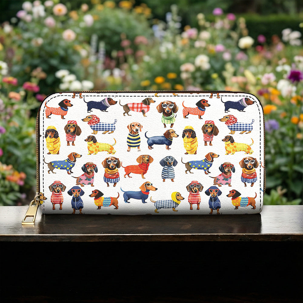 Dachshund Leather Wallet Amazing Stylish Dachshunds