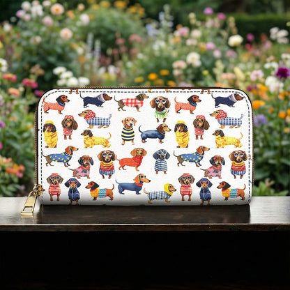 Dachshund Leather Wallet Amazing Stylish Dachshunds