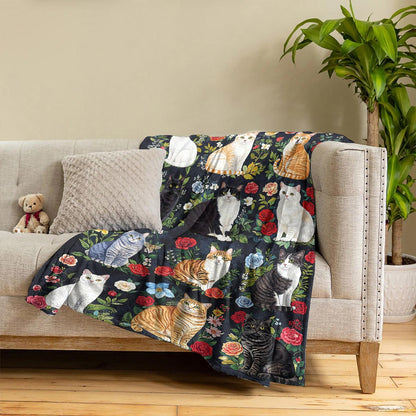 Cat Fleece Blanket Cat Lover’s Paradise