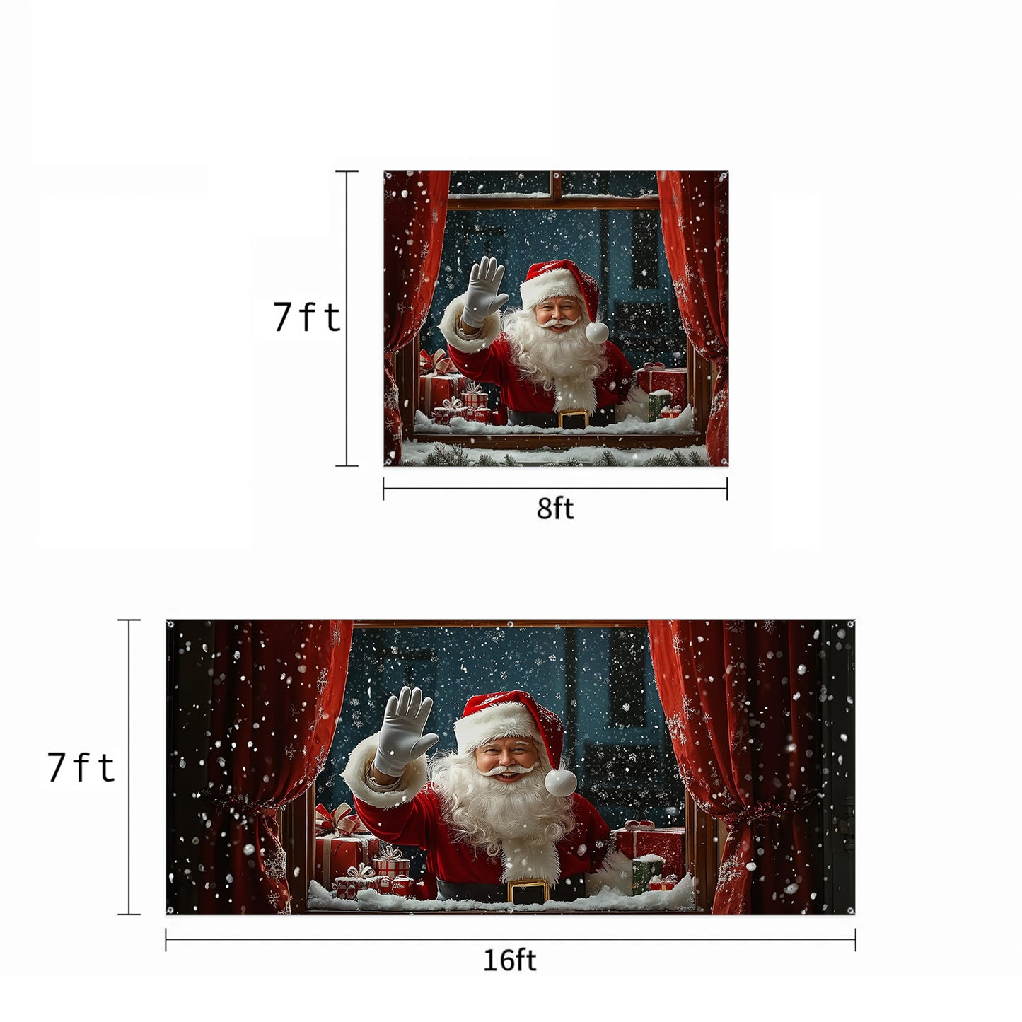 Christmas Garage Door Banner Decoration - Shineful Garage Door Banner Decoration - Santa Spreading Christmas Cheer