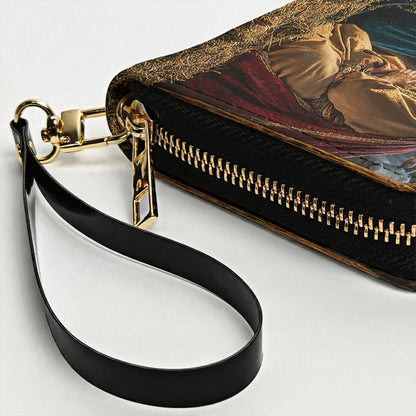 God Leather Wallet A Holy Night in Warm Light