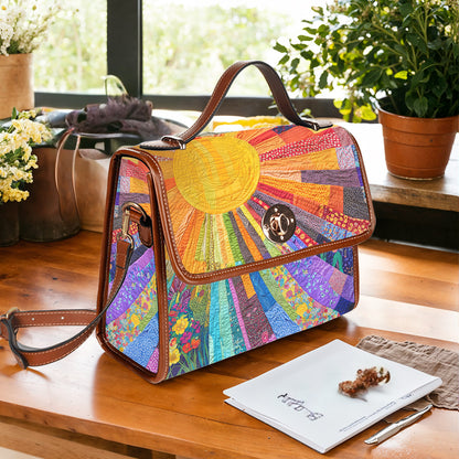 Hippie Satchel Handbag Cheerful Sunshine