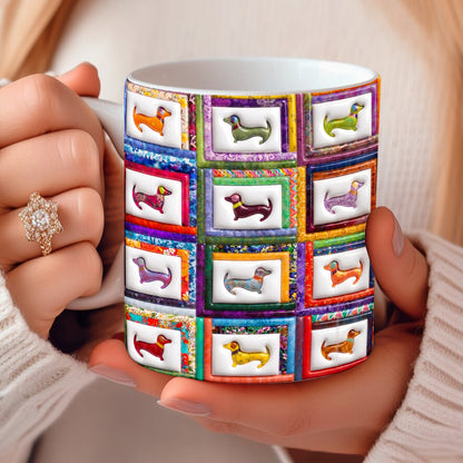 Dachshund Lover 11Oz Mug Playful Wiener Dog Paradise