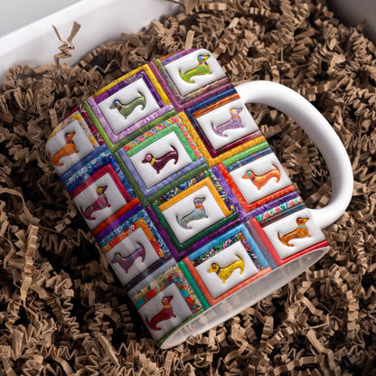 Dachshund Lover 11Oz Mug Playful Wiener Dog Paradise