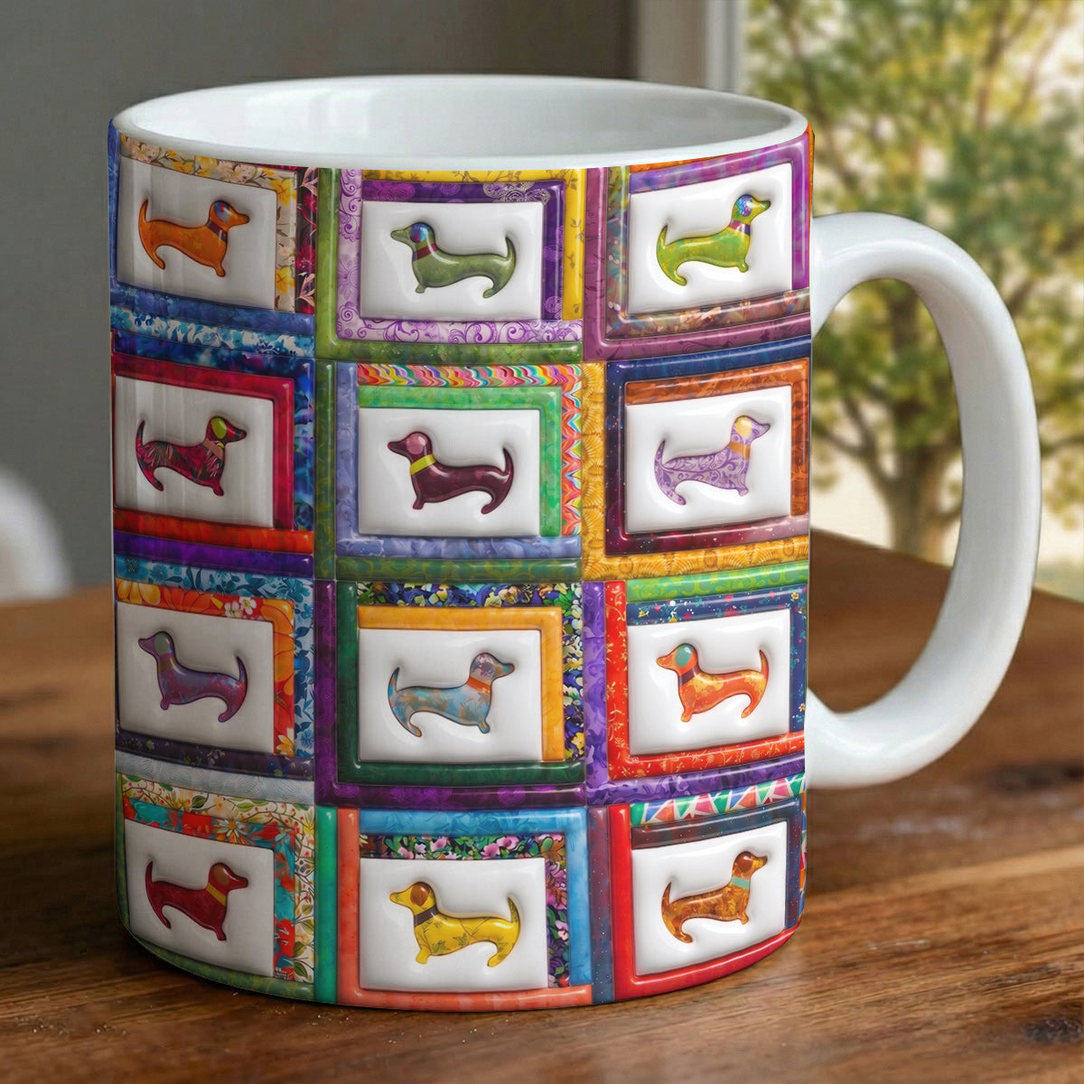Dachshund Lover 11Oz Mug Playful Wiener Dog Paradise