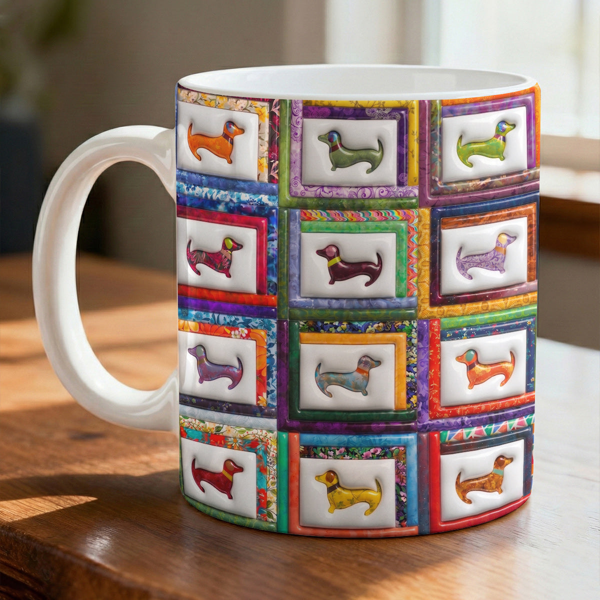 Dachshund Lover 11Oz Mug Playful Wiener Dog Paradise