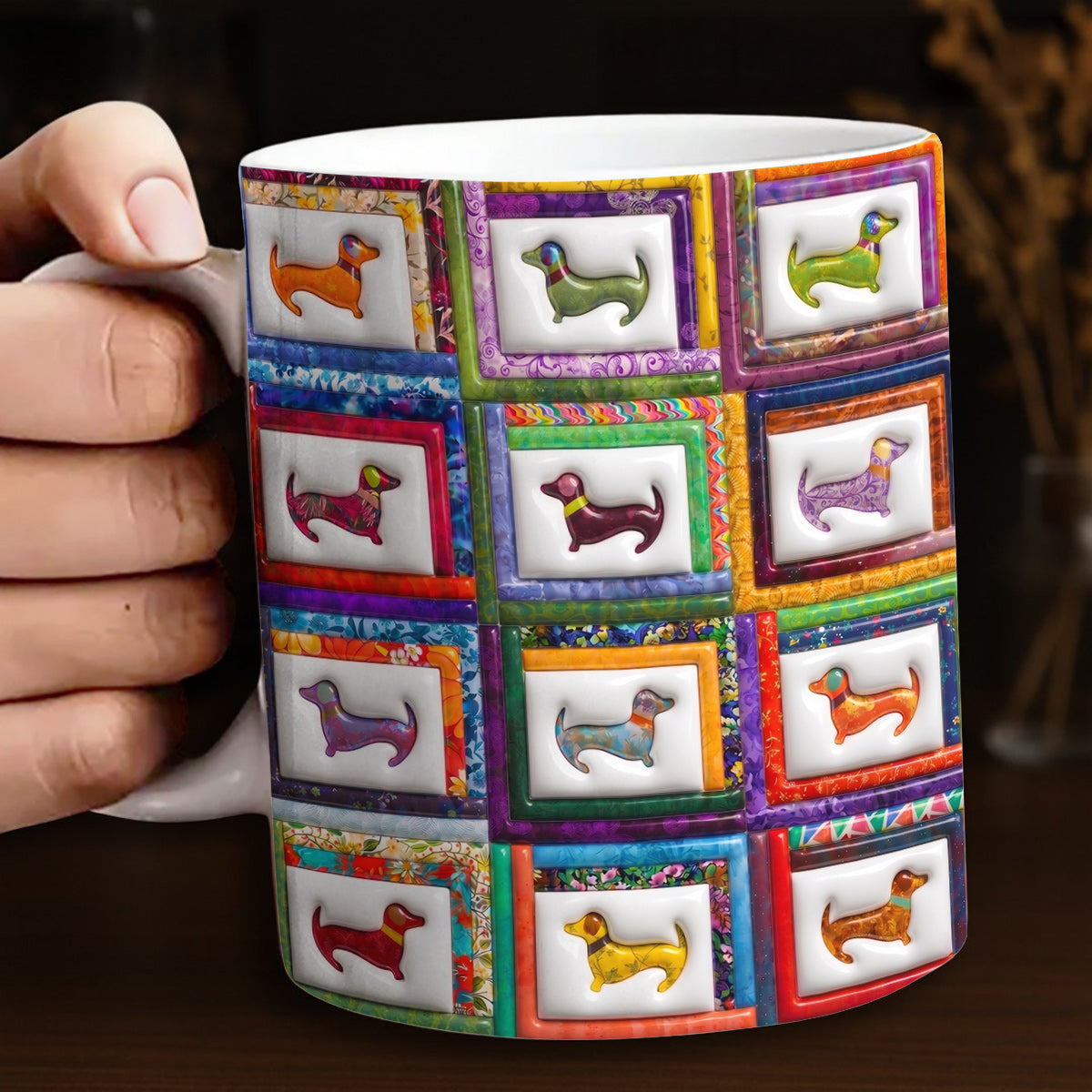 Dachshund Lover 11Oz Mug Playful Wiener Dog Paradise