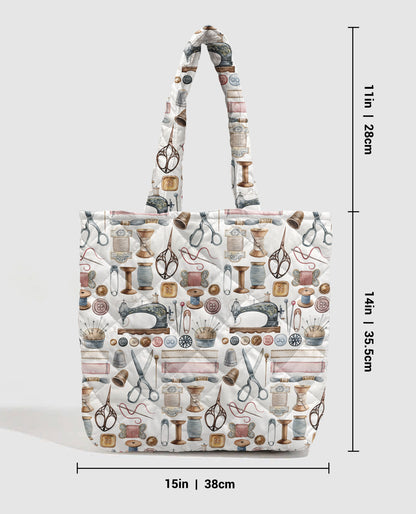 Sewing Lover Quilted Tote Bag Quilting Essentials