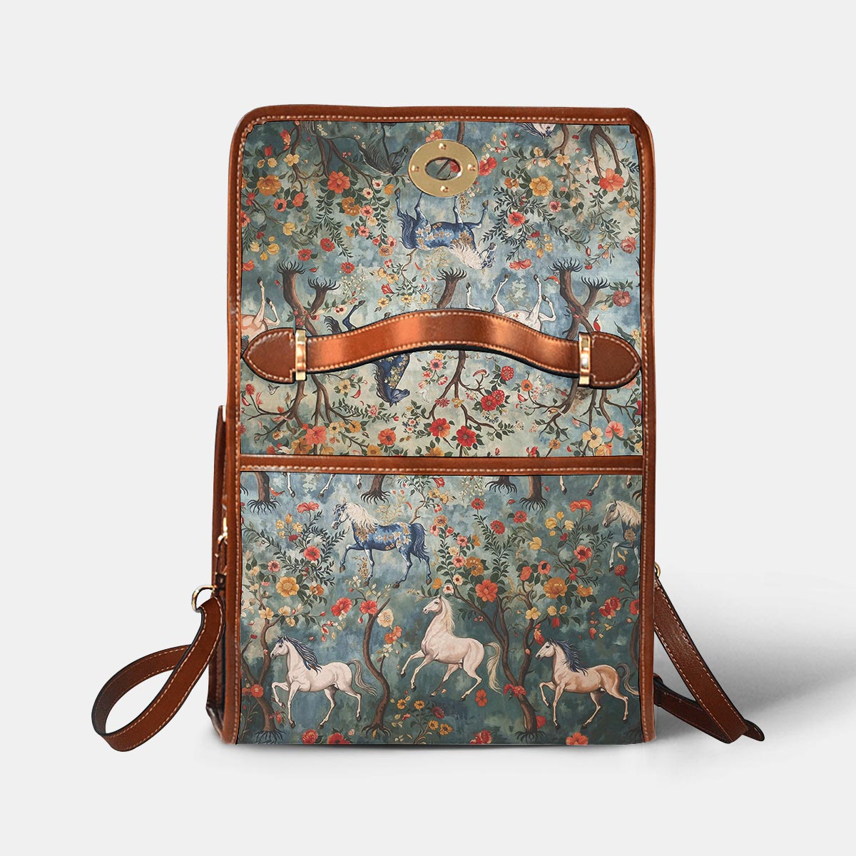 Horse Lover Satchel Handbag Mystical Steeds