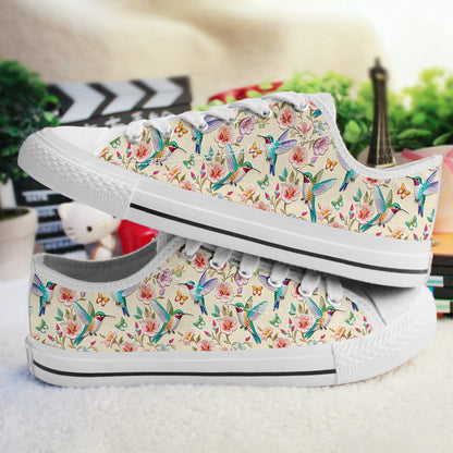 Hummingbird Women's Low Top Shoes Humming Blossoms