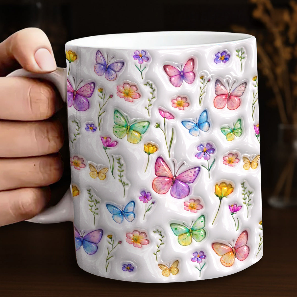 Butterfly 11 oz Mug Butterfly Garden Blossom Dreams