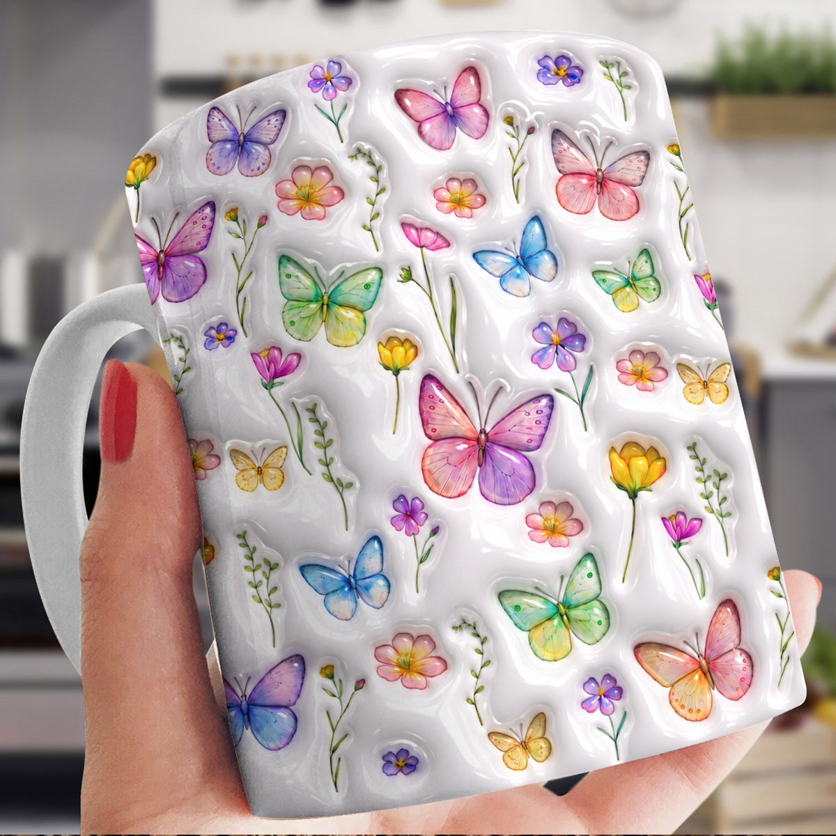Butterfly 11 oz Mug Butterfly Garden Blossom Dreams