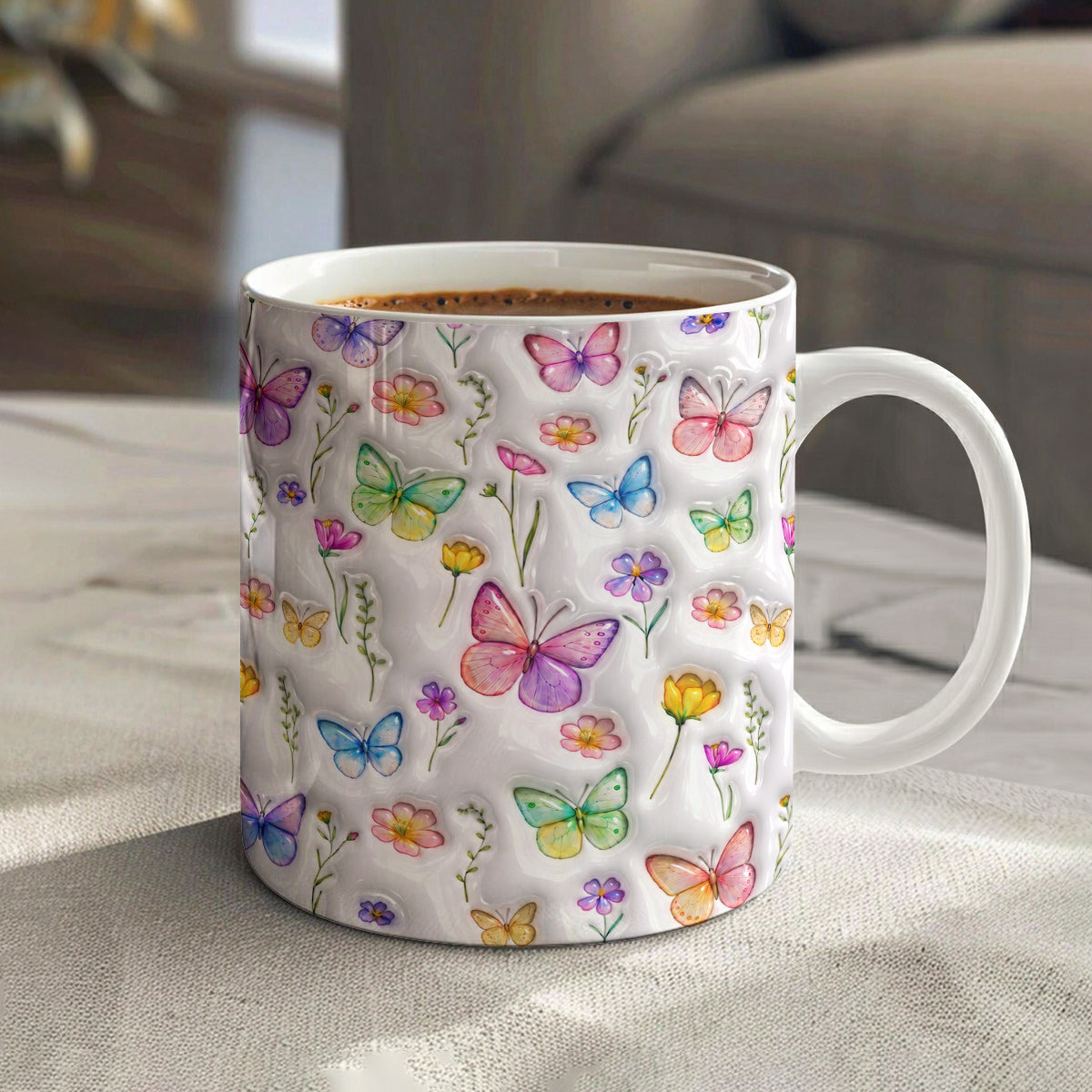 Butterfly 11 oz Mug Butterfly Garden Blossom Dreams