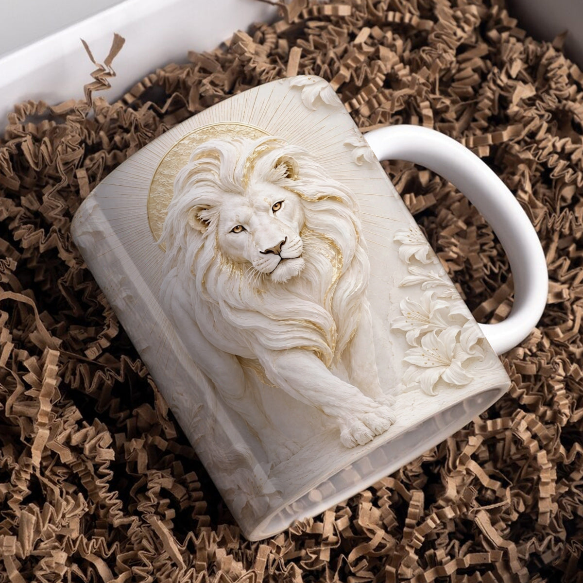 God Ceramic Mug Lion of Grace