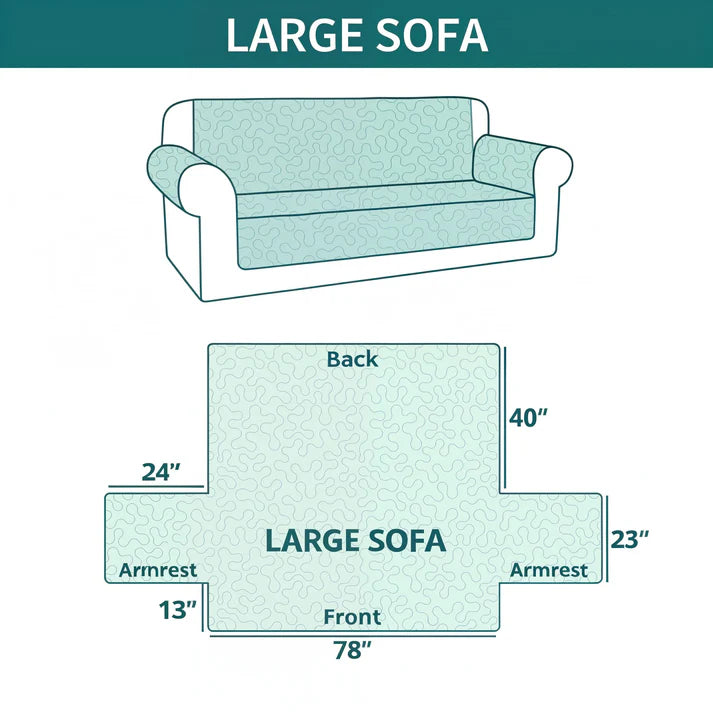 Dragonfly Quilted Sofa Cover Azure Radiant Wings