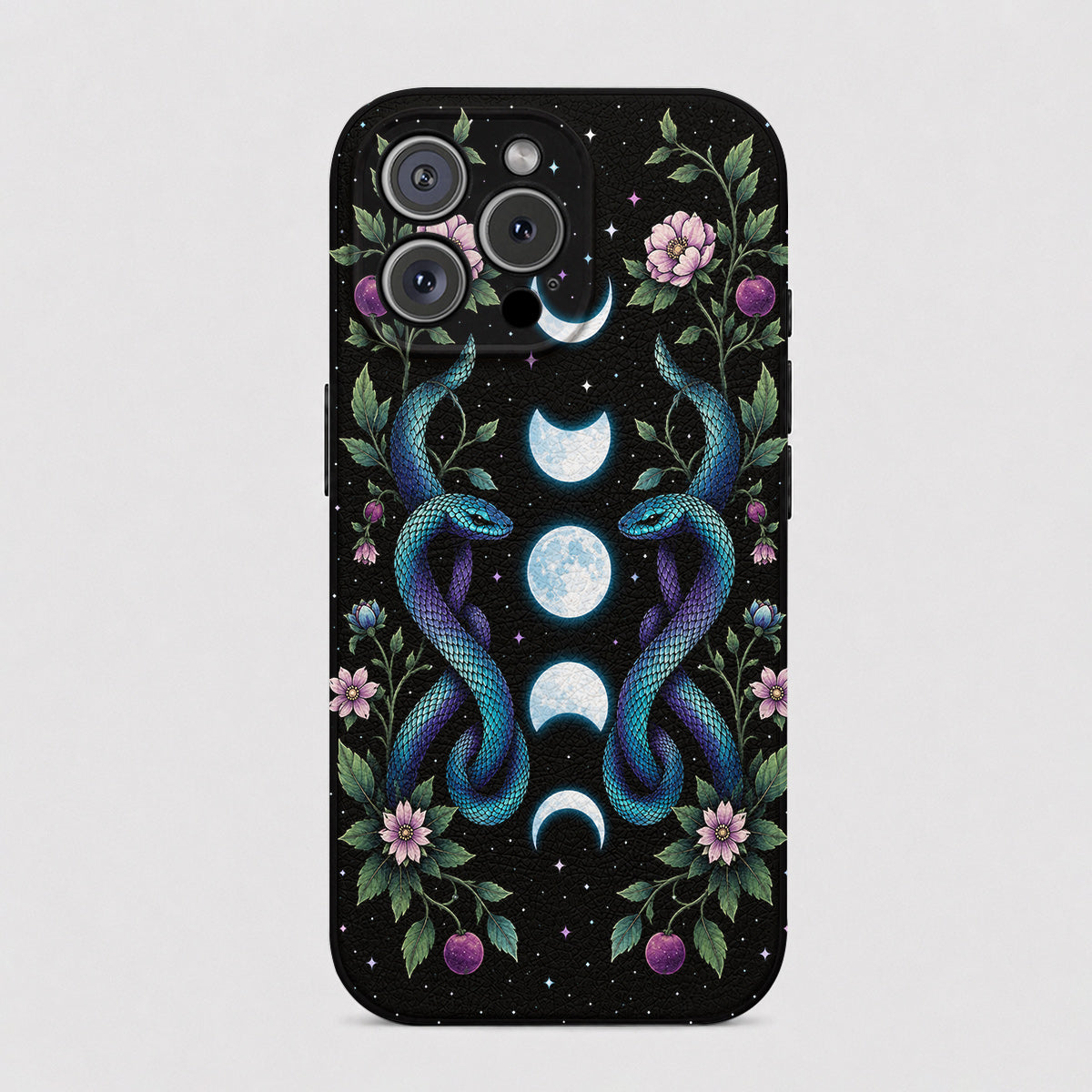 Gothic Leather Phone Case Midnight Ascend