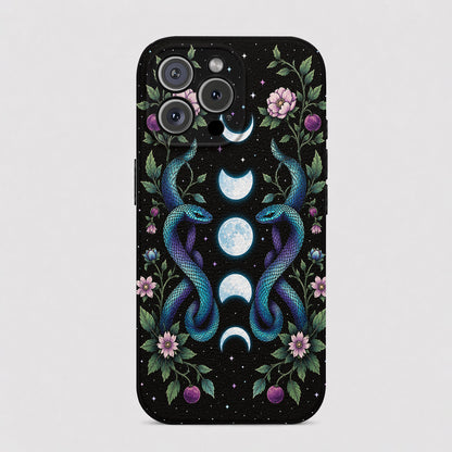 Gothic Leather Phone Case Midnight Ascend